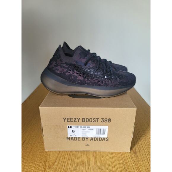 Adidas Yeezy Boost 380 Onyx Black Non-Reflective Boost Sz 9 With Box New main image 4